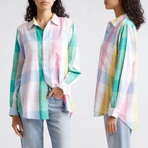 Mille Resort Sofia Plaid Button Down Shirt